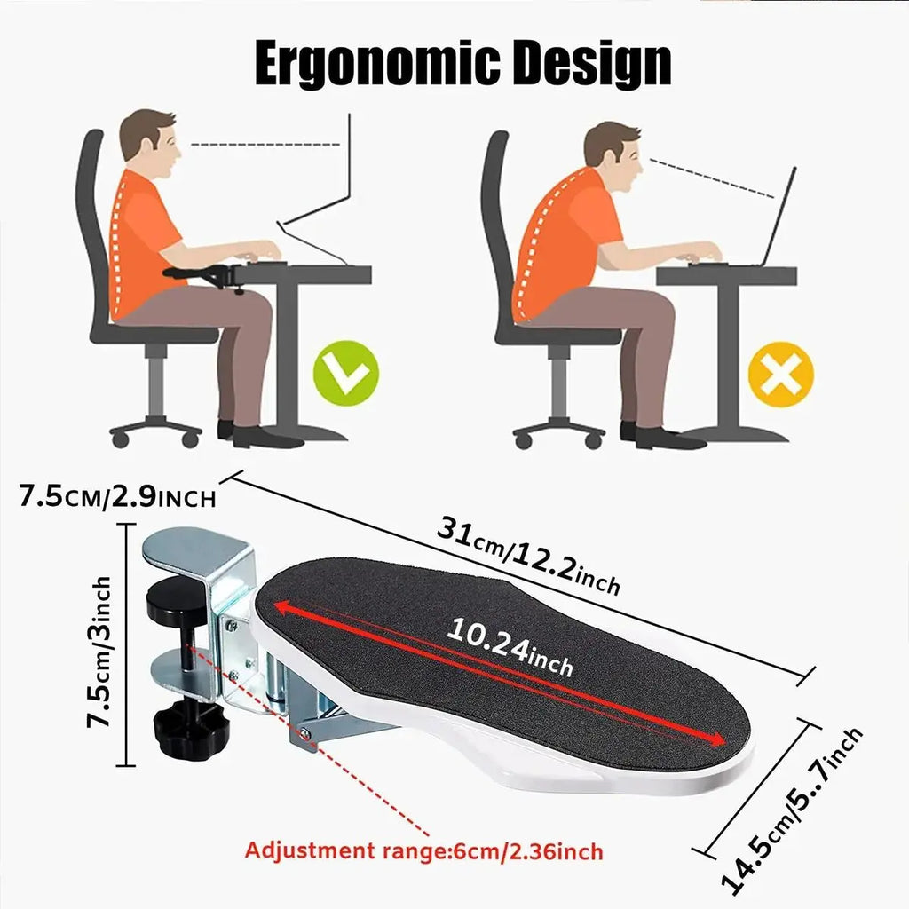 1 PC Computer Arm Support Bracket Suitable for Office Desk Adjusted To Rotate Wrist Support Bracket Extension Tray for Home Use - LUXURY CLOTHESMy store 1 PC Computer Arm Support Bracket Suitable for Office Desk Adjusted To Rotate Wrist Support Bracket Extension Tray for Home Use My store