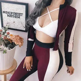 2023 Autumn - Winter Color Block Tracksuit - LUXURY CLOTHESLuxe & Clothing2023 Autumn - Winter Color Block Tracksuit Luxe & Clothing