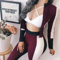 2023 Autumn - Winter Color Block Tracksuit - LUXURY CLOTHESLuxe & Clothing2023 Autumn - Winter Color Block Tracksuit Luxe & Clothing