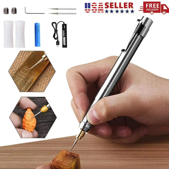 35000R/M Electric Graver Pen Engraving Tool Kit for Jewelry Wood Metal Glass US - LUXURY CLOTHESLuxe & Clothing35000R/M Electric Graver Pen Engraving Tool Kit for Jewelry Wood Metal Glass US