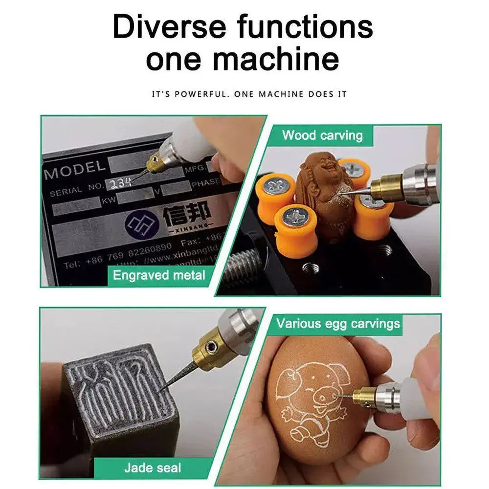 35000R/M Electric Graver Pen Engraving Tool Kit for Jewelry Wood Metal Glass US - LUXURY CLOTHESLuxe & Clothing35000R/M Electric Graver Pen Engraving Tool Kit for Jewelry Wood Metal Glass US