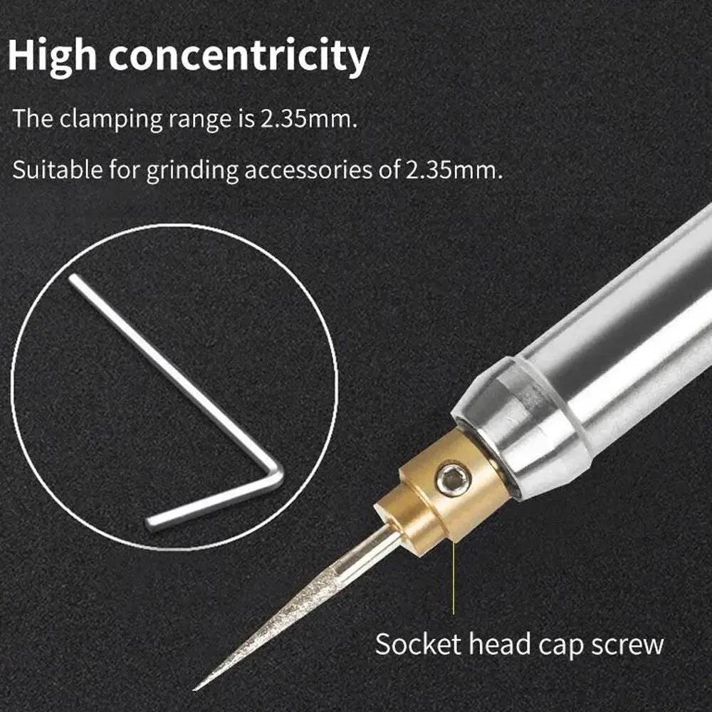 35000R/M Electric Graver Pen Engraving Tool Kit for Jewelry Wood Metal Glass US - LUXURY CLOTHESLuxe & Clothing35000R/M Electric Graver Pen Engraving Tool Kit for Jewelry Wood Metal Glass US