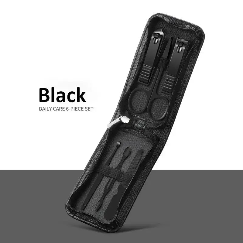6 - 9 Pcs Manicure Set With Leather Case Professional Foot And Face Care Tool Kits Stainless Steel Nail Clipper Sets Gift - LUXURY CLOTHESMy store 6 - 9 Pcs Manicure Set With Leather Case Professional Foot And Face Care Tool Kits Stainless Steel Nail Clipper Sets Gift My store