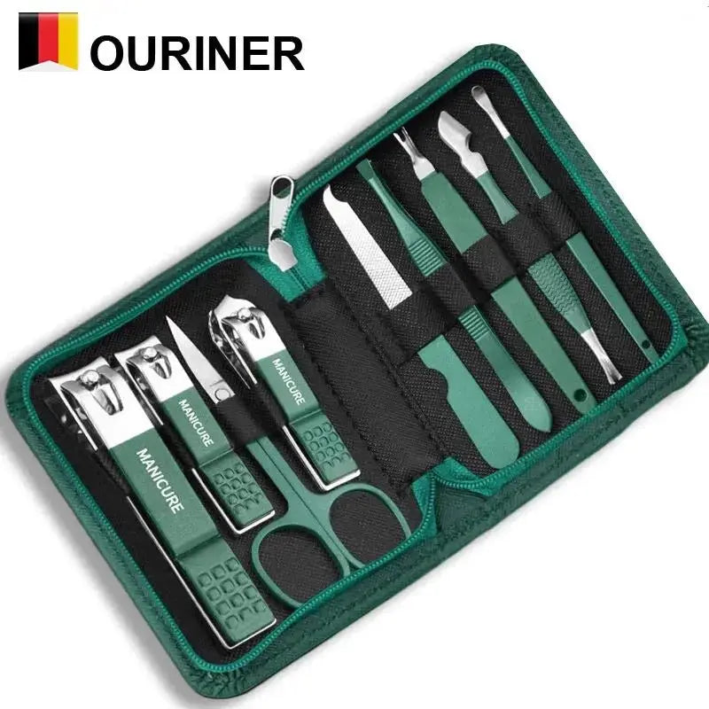 6 - 9 Pcs Manicure Set With Leather Case Professional Foot And Face Care Tool Kits Stainless Steel Nail Clipper Sets Gift - LUXURY CLOTHESMy store 6 - 9 Pcs Manicure Set With Leather Case Professional Foot And Face Care Tool Kits Stainless Steel Nail Clipper Sets Gift My store