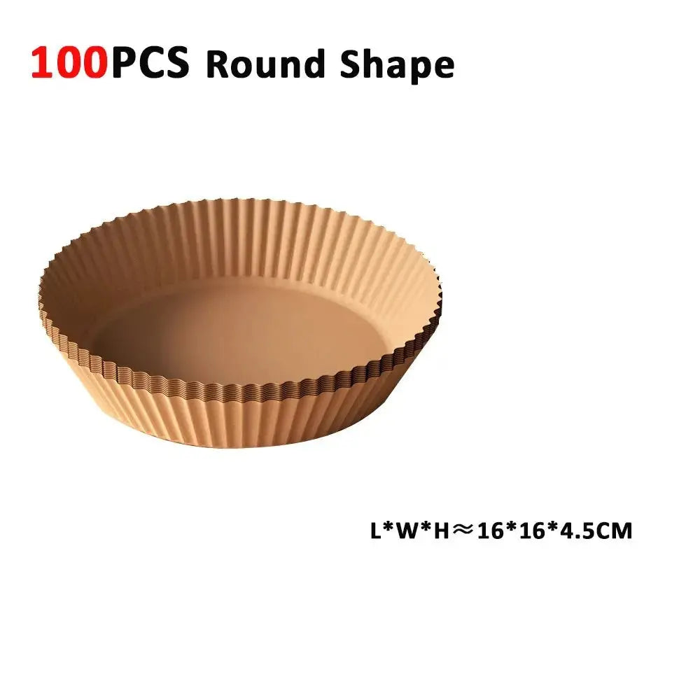 Air Fryer Paper Disposable Airfrying Baking Paper Round Square Air Fryer Liners Non - Stick Air Fryer Disposable Paper 50/100pcs - LUXURY CLOTHESMy store Air Fryer Paper Disposable Airfrying Baking Paper Round Square Air Fryer Liners Non - Stick Air Fryer Disposable Paper 50/100pcs My store