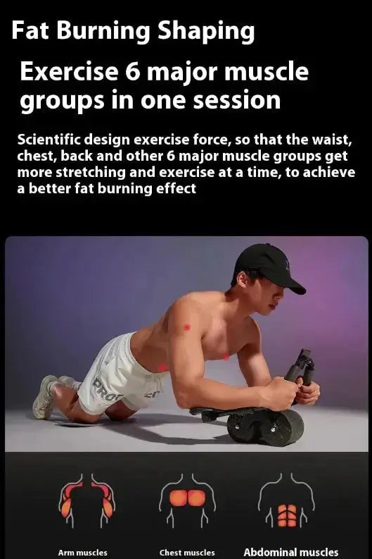 Automatic Rebound Abdominal Wheel - LUXURY CLOTHESLuxe & ClothingAutomatic Rebound Abdominal Wheel Luxe & Clothing