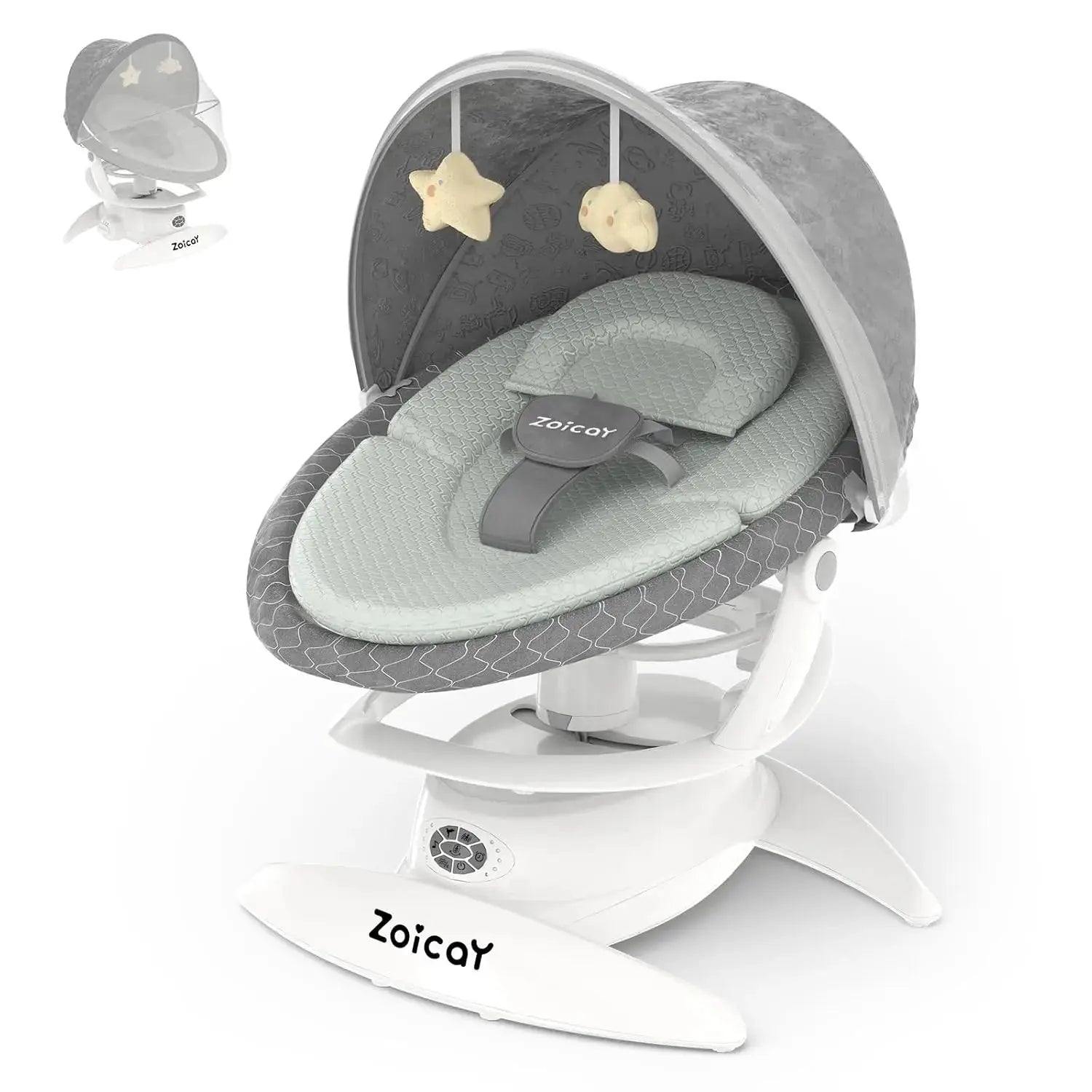 Baby Swing For Infants With Motion Detection, Electric Baby Swing With 3 Swing Modes, 12 Lullabies 5 - Speeds - LUXURY CLOTHESMy StoreBaby Swing For Infants With Motion Detection, Electric Baby Swing With 3 Swing Modes, 12 Lullabies 5 - Speeds My Store