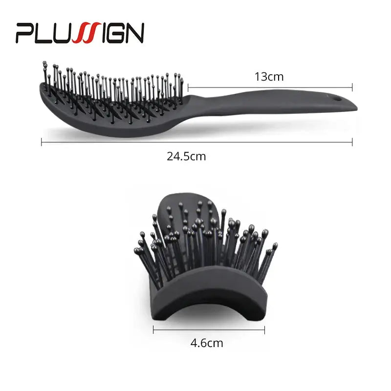 Styling Curly Hair Brush Salon Massager Comb Brush Detangling Drying Brush Anti Static Curved Vent Brush Scalp Massage Comb My store