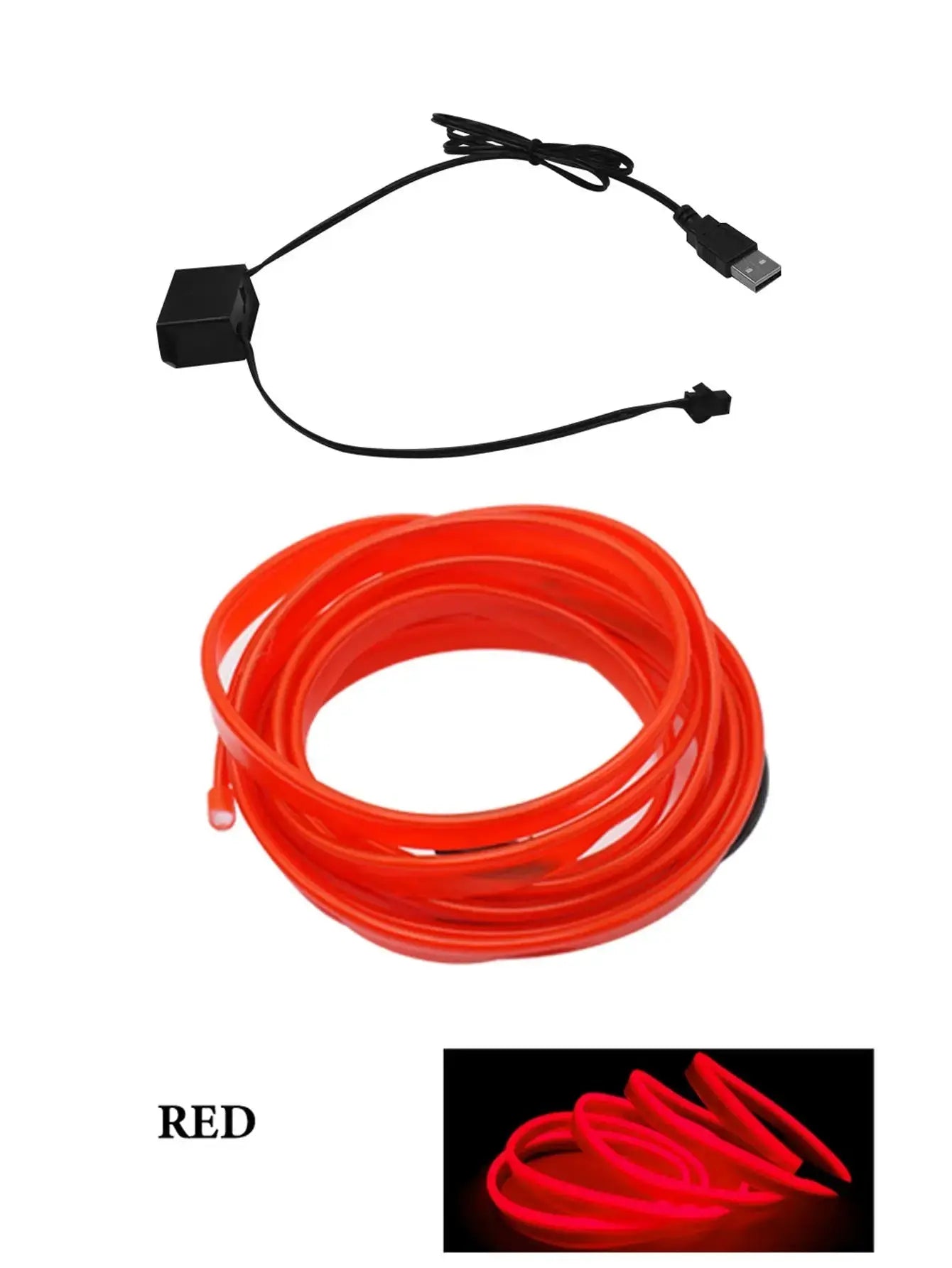 Car Led Decoration Cold Light Interior Modification Strip USB Car Atmosphere Light Lamp Line - LUXURY CLOTHESMy store Car Led Decoration Cold Light Interior Modification Strip USB Car Atmosphere Light Lamp Line My store