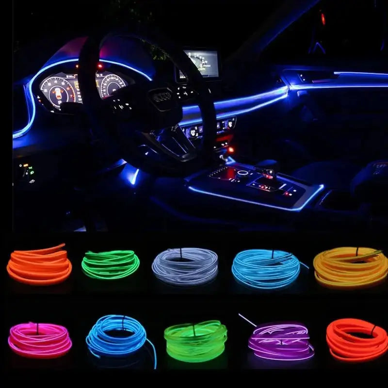 Car Led Decoration Cold Light Interior Modification Strip USB Car Atmosphere Light Lamp Line - LUXURY CLOTHESMy store Car Led Decoration Cold Light Interior Modification Strip USB Car Atmosphere Light Lamp Line My store