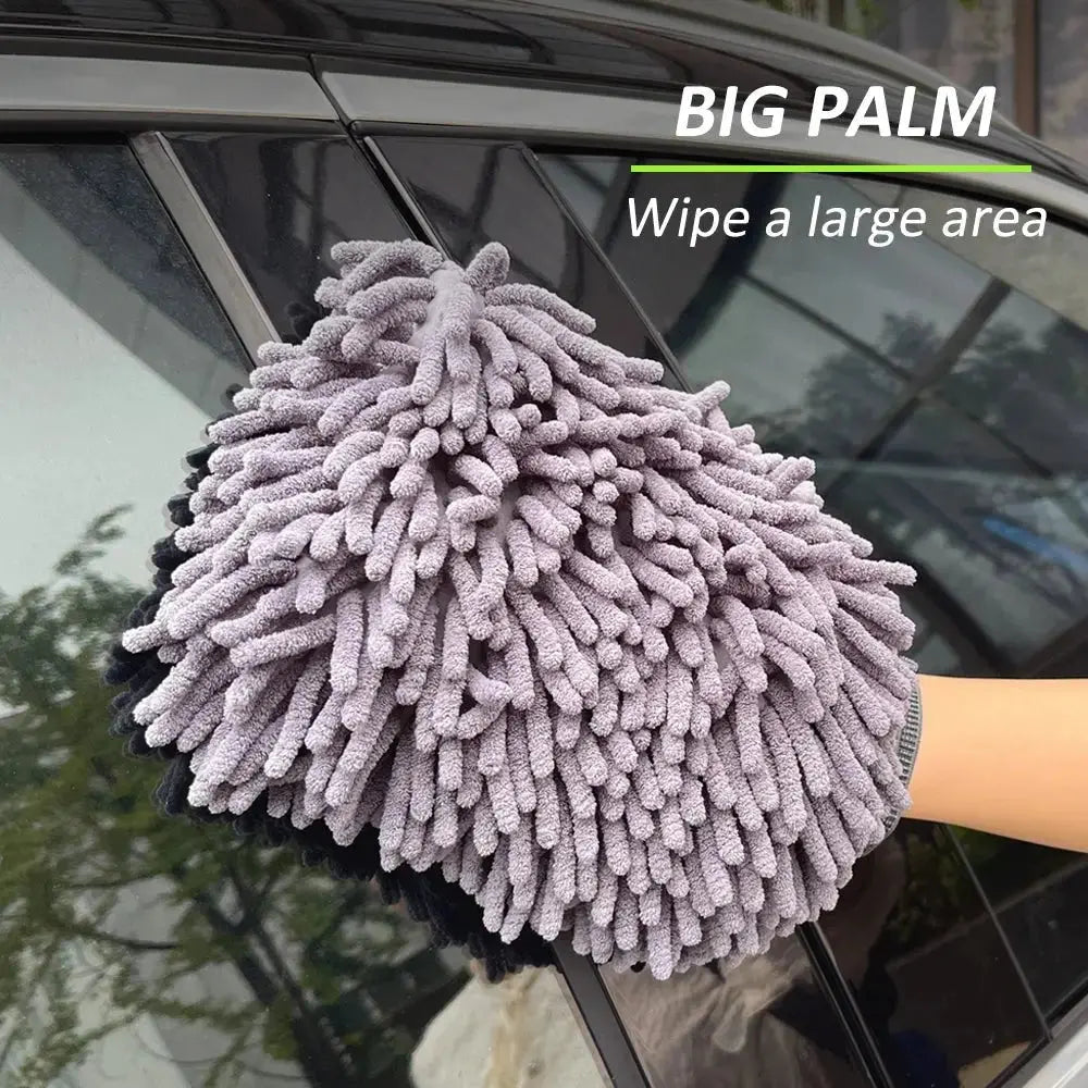Car Wash Gloves Chenille Glove Plush Rags Thickened double - sided Car Supplies Cleaning Tools Auto Acessories Car Detailing - LUXURY CLOTHESMy store Car Wash Gloves Chenille Glove Plush Rags Thickened double - sided Car Supplies Cleaning Tools Auto Acessories Car Detailing My store