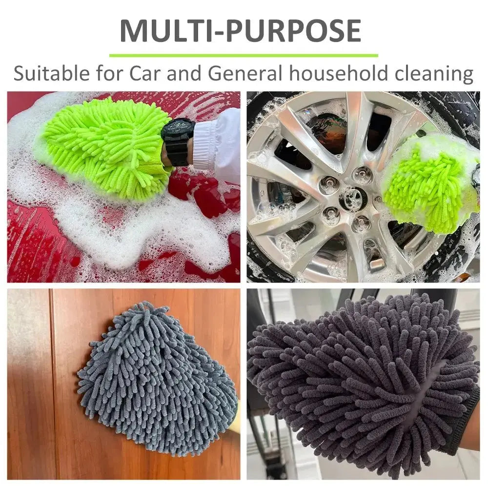 Car Wash Gloves Chenille Glove Plush Rags Thickened double - sided Car Supplies Cleaning Tools Auto Acessories Car Detailing - LUXURY CLOTHESMy store Car Wash Gloves Chenille Glove Plush Rags Thickened double - sided Car Supplies Cleaning Tools Auto Acessories Car Detailing My store