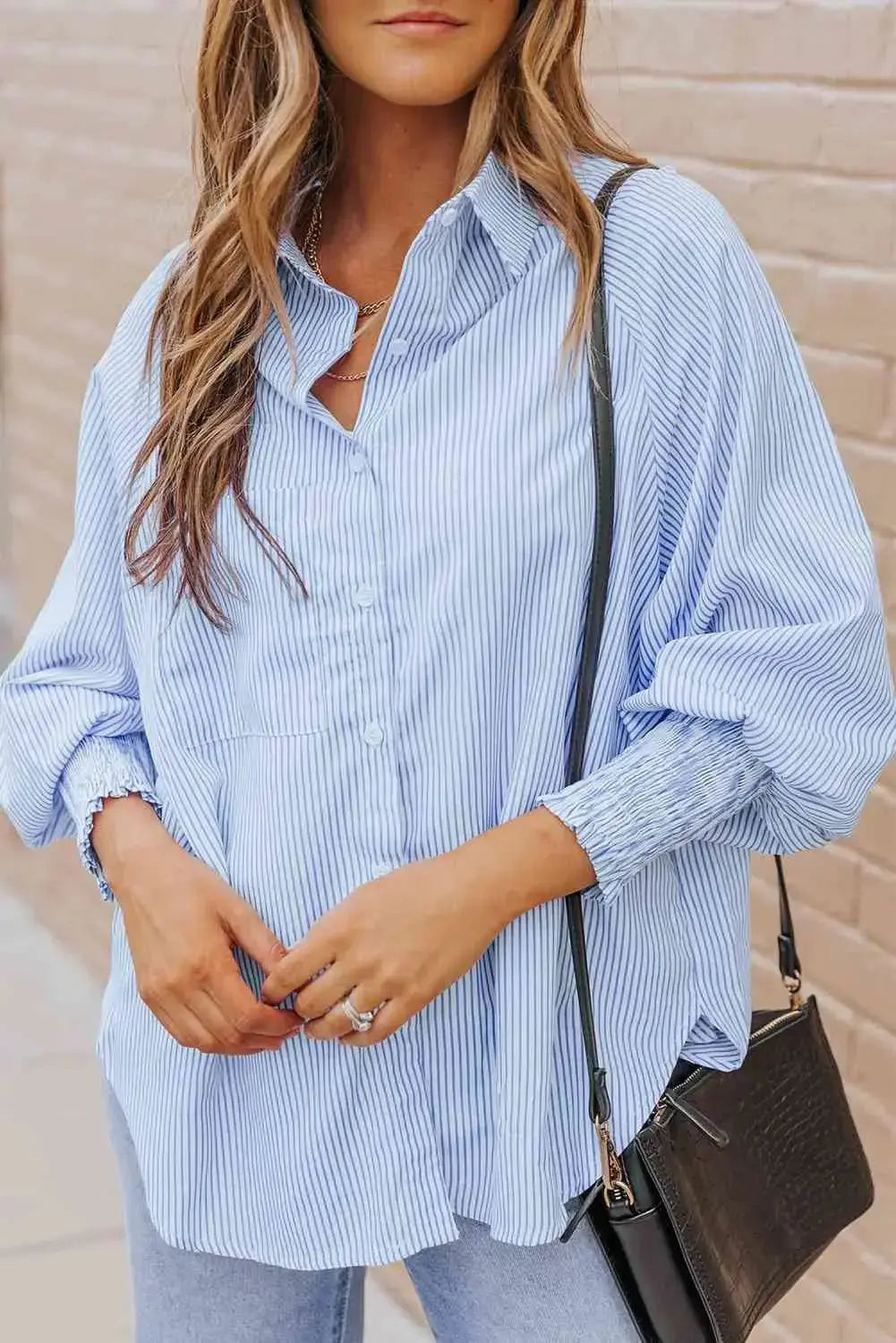 Chic Fernanda Striped Shirt - LUXURY CLOTHESLUXURY CLOTHINGChic Fernanda Striped Shirt LUXURY CLOTHING