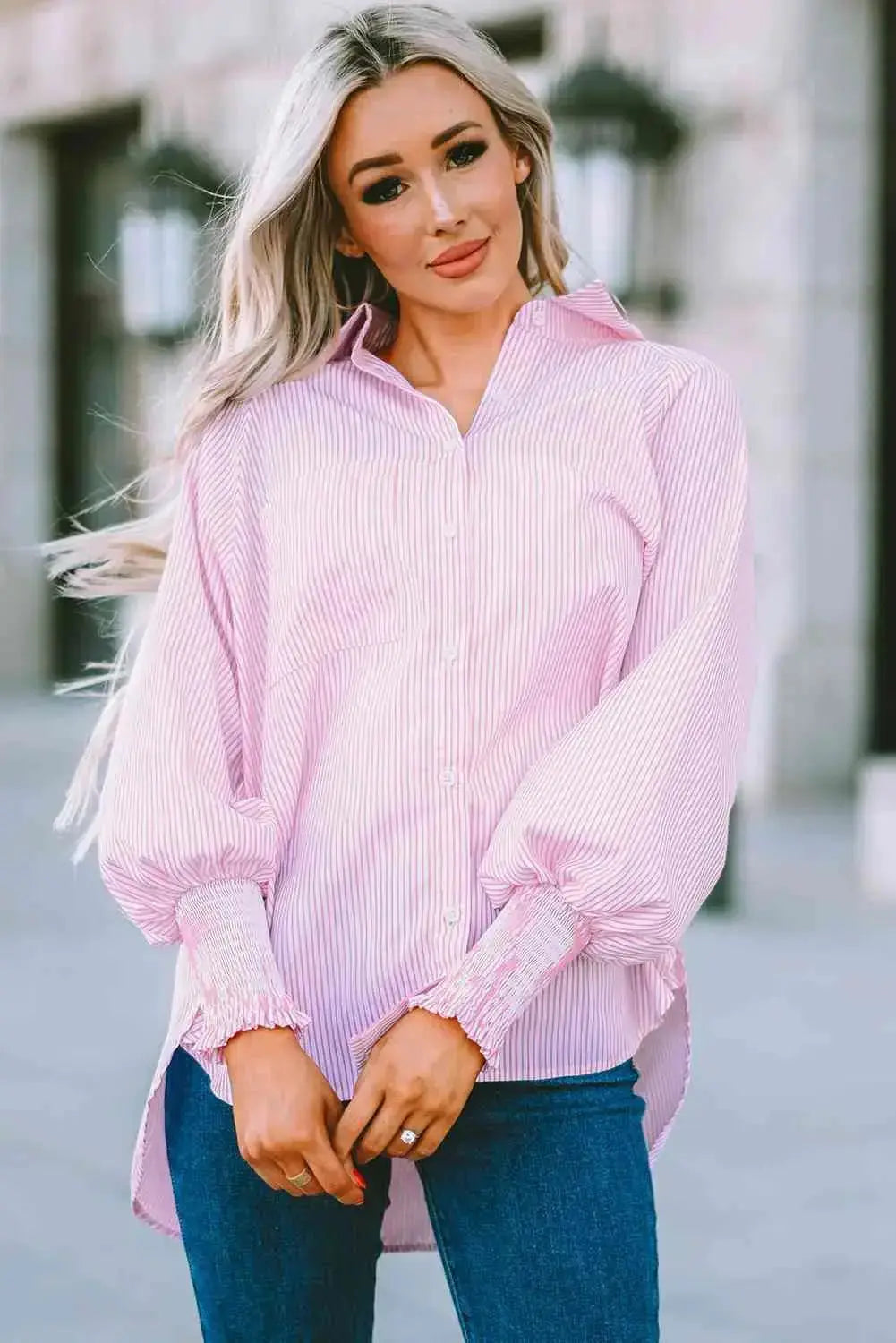Chic Fernanda Striped Shirt - LUXURY CLOTHESLUXURY CLOTHINGChic Fernanda Striped Shirt LUXURY CLOTHING