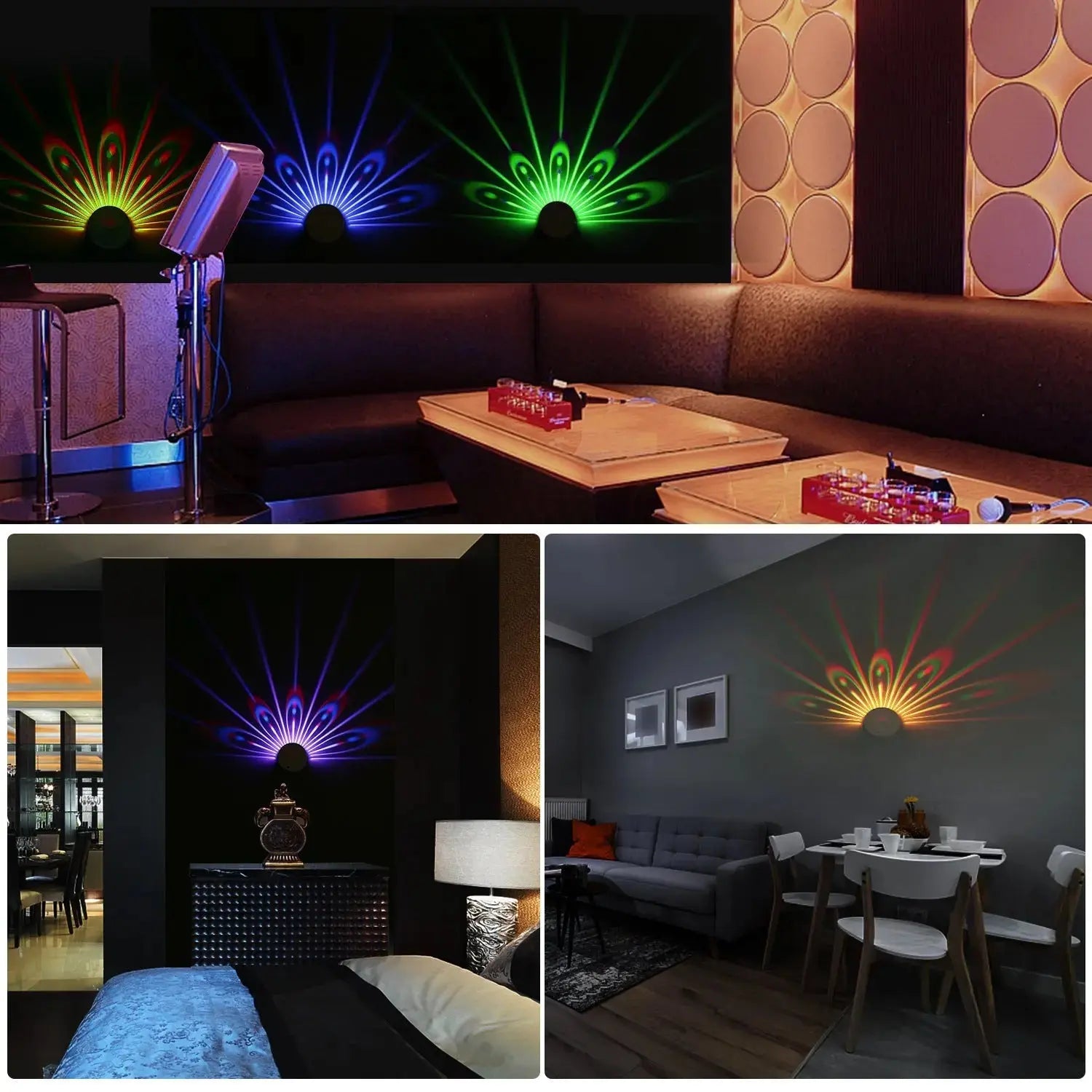 Colorful Peacock Projection Lamp Touch Remote Control Night Light - LUXURY CLOTHESMy StoreColorful Peacock Projection Lamp Touch Remote Control Night Light My Store