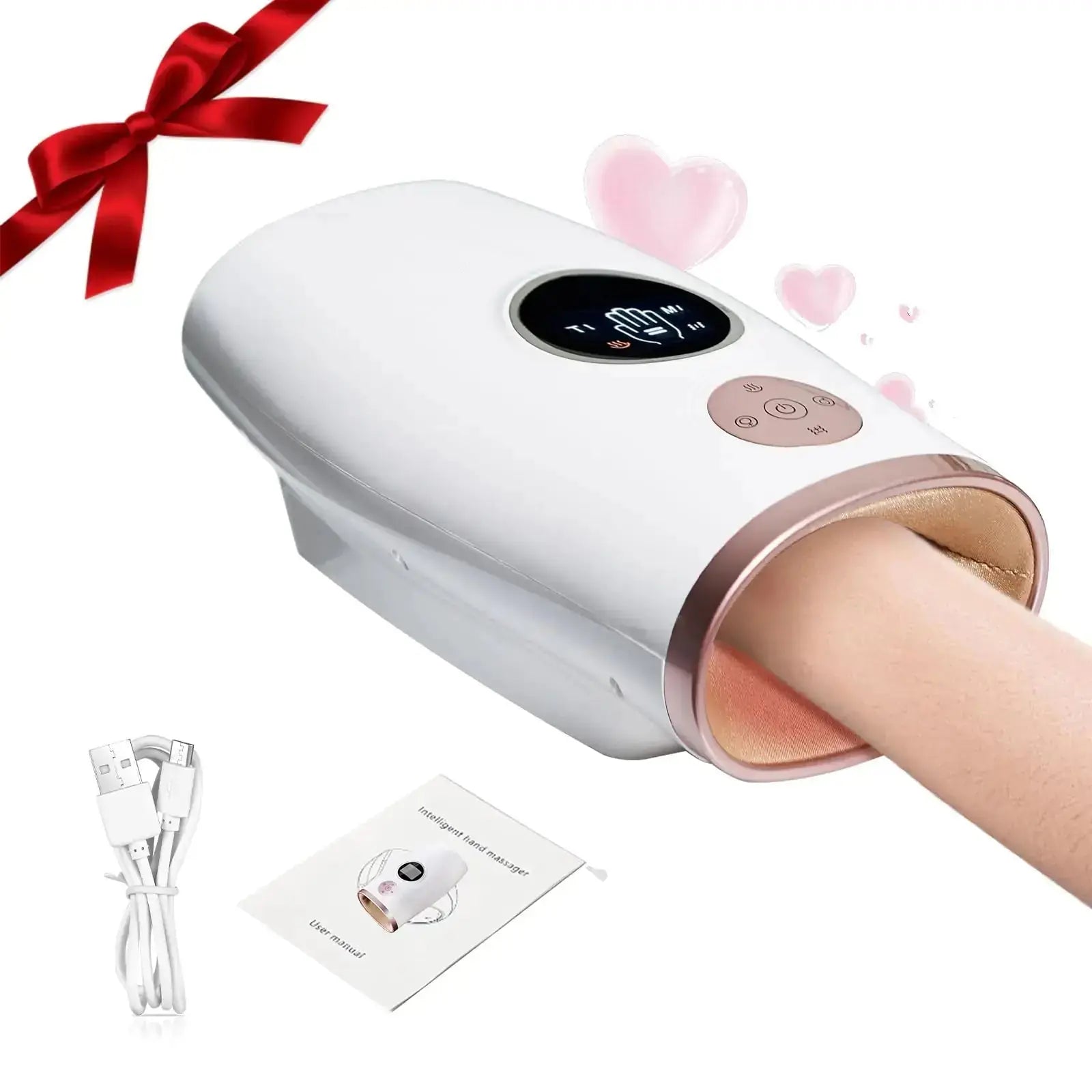 Cordless Hand Massager with HeatLED Screen Finger Massager with 3 Modes 3 Intensities 2 Heat LevelsGifts for Women Men - LUXURY CLOTHESLuxe & ClothingCordless Hand Massager with HeatLED Screen Finger Massager with 3 Modes 3 Intensities 2 Heat LevelsGifts for Women Men Luxe & Clothing
