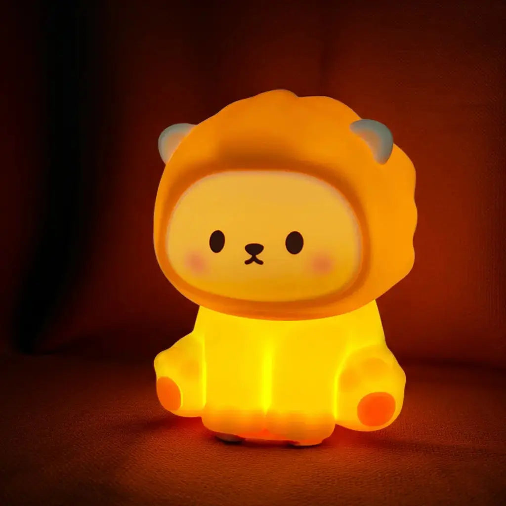 Cute Panda LED Night Lights Lion Silicone Sleeping Lamp USB Rechargeable Timing Bedside Baby Nightlights For Birthday Gift - LUXURY CLOTHESMy store Cute Panda LED Night Lights Lion Silicone Sleeping Lamp USB Rechargeable Timing Bedside Baby Nightlights For Birthday Gift My store