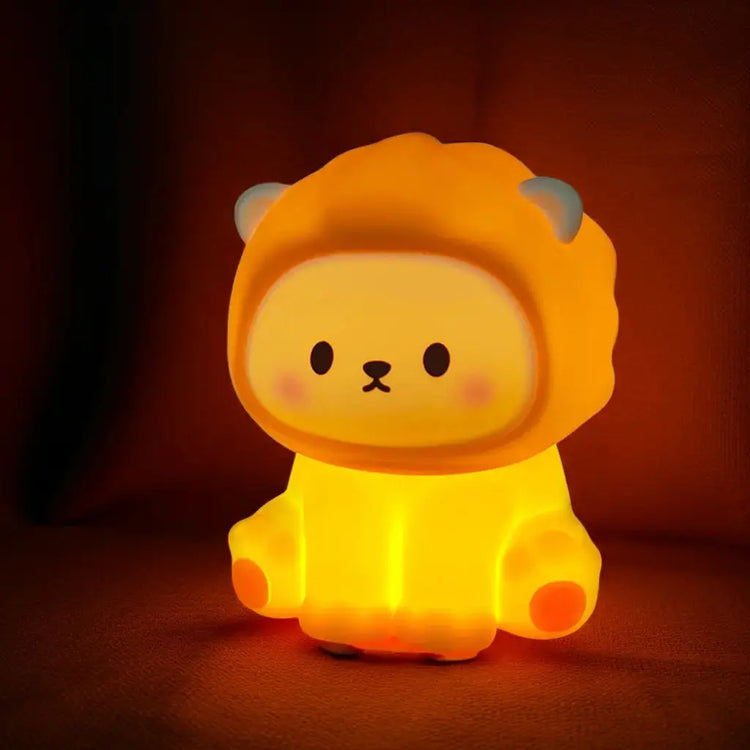 Cute Panda LED Night Lights Lion Silicone Sleeping Lamp USB Rechargeable Timing Bedside Baby Nightlights For Birthday Gift - LUXURY CLOTHESMy store Cute Panda LED Night Lights Lion Silicone Sleeping Lamp USB Rechargeable Timing Bedside Baby Nightlights For Birthday Gift My store