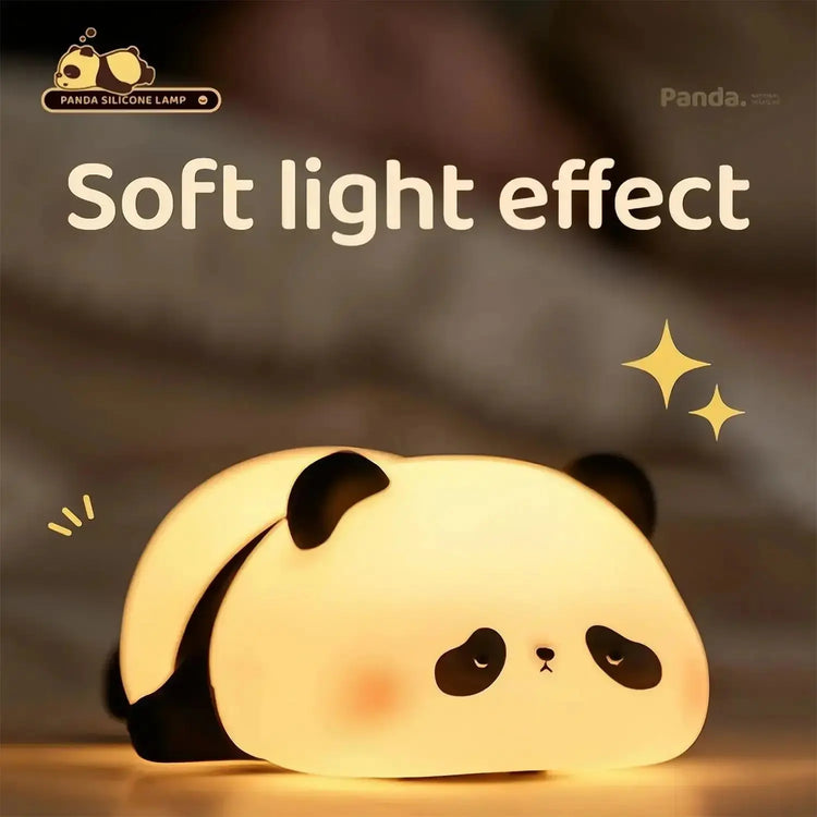 Cute Panda LED Night Lights Lion Silicone Sleeping Lamp USB Rechargeable Timing Bedside Baby Nightlights For Birthday Gift - LUXURY CLOTHESMy store Cute Panda LED Night Lights Lion Silicone Sleeping Lamp USB Rechargeable Timing Bedside Baby Nightlights For Birthday Gift My store