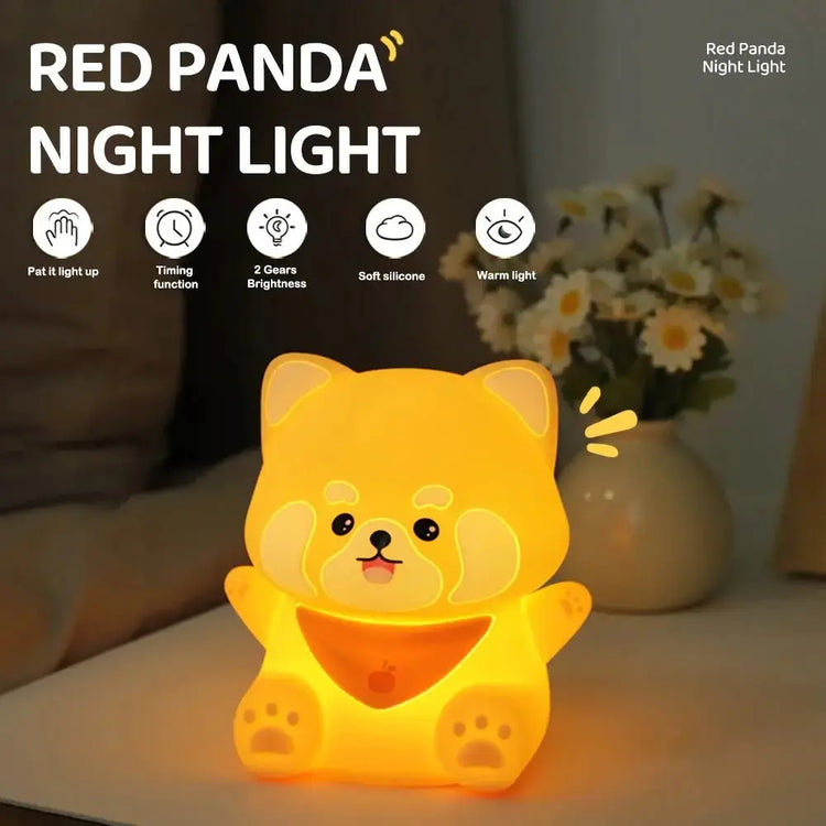 Cute Panda LED Night Lights Lion Silicone Sleeping Lamp USB Rechargeable Timing Bedside Baby Nightlights For Birthday Gift - LUXURY CLOTHESMy store Cute Panda LED Night Lights Lion Silicone Sleeping Lamp USB Rechargeable Timing Bedside Baby Nightlights For Birthday Gift My store