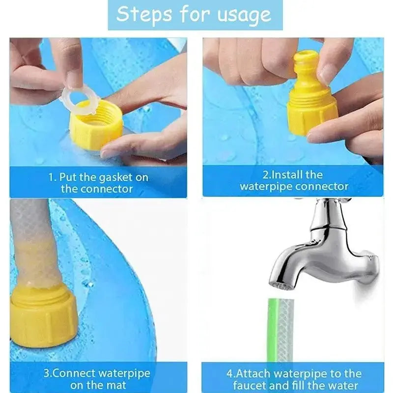 Dog Sprinkler Outdoor Toys Dog Swimming Mat Anti - Slip Dog Pool Splash Pad - LUXURY CLOTHESMy store Dog Sprinkler Outdoor Toys Dog Swimming Mat Anti - Slip Dog Pool Splash Pad My store