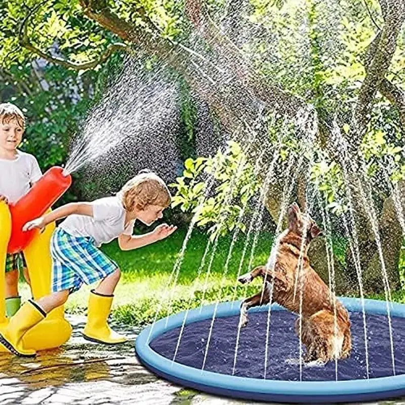 Dog Sprinkler Outdoor Toys Dog Swimming Mat Anti - Slip Dog Pool Splash Pad - LUXURY CLOTHESMy store Dog Sprinkler Outdoor Toys Dog Swimming Mat Anti - Slip Dog Pool Splash Pad My store