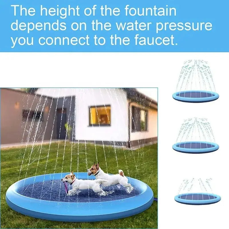 Dog Sprinkler Outdoor Toys Dog Swimming Mat Anti - Slip Dog Pool Splash Pad - LUXURY CLOTHESMy store Dog Sprinkler Outdoor Toys Dog Swimming Mat Anti - Slip Dog Pool Splash Pad My store