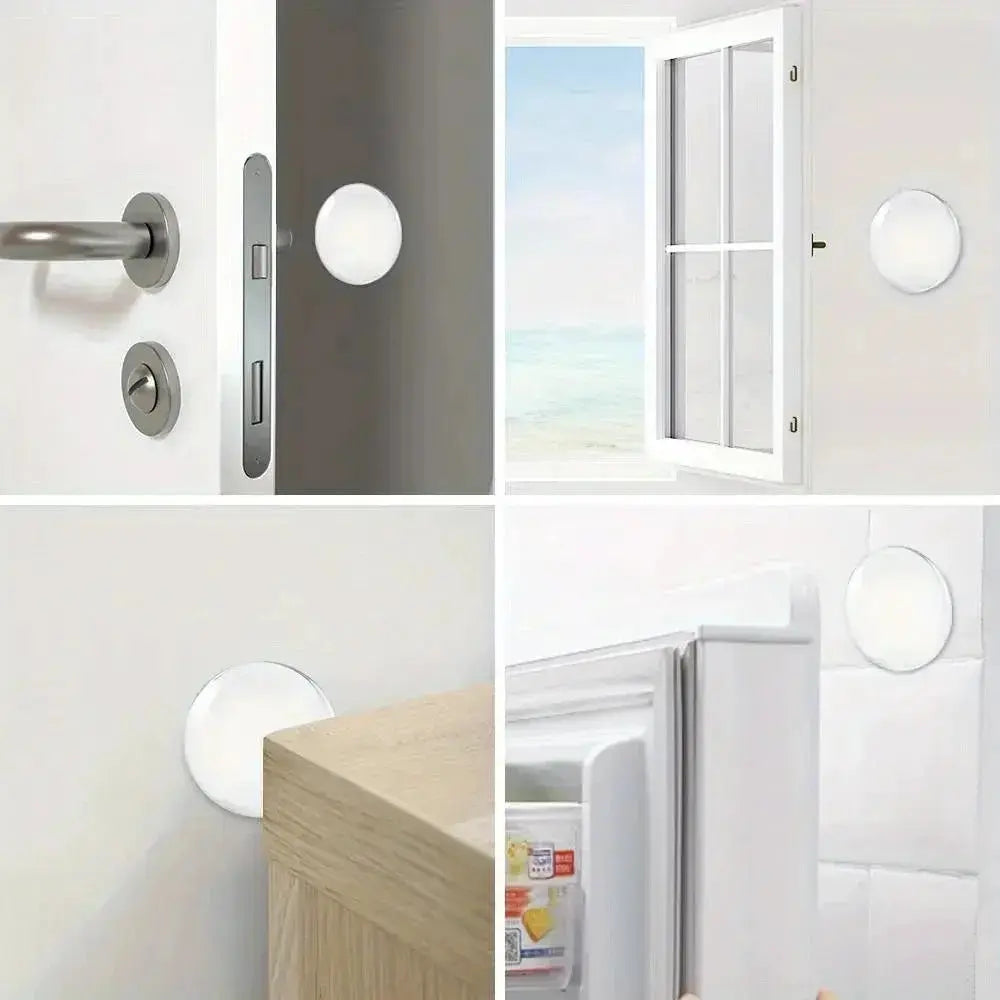 Door Knob Wall Shield Clear Soft Rubber Door Stopper Door Handle Bumper Mute Stickers Wall Protector Muffler Pad Protective Plug - LUXURY CLOTHESMy store Door Knob Wall Shield Clear Soft Rubber Door Stopper Door Handle Bumper Mute Stickers Wall Protector Muffler Pad Protective Plug My store