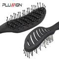 Styling Curly Hair Brush Salon Massager Comb Brush Detangling Drying Brush Anti Static Curved Vent Brush Scalp Massage Comb My store