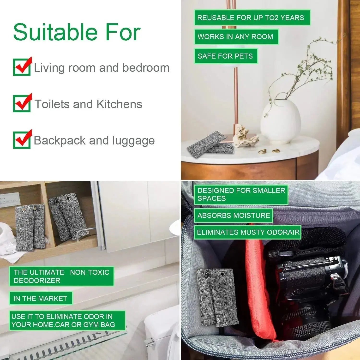 Eco - Fresh Bamboo Charcoal Purifier - LUXURY CLOTHESLUXURY CLOTHINGEco - Fresh Bamboo Charcoal Purifier LUXURY CLOTHING