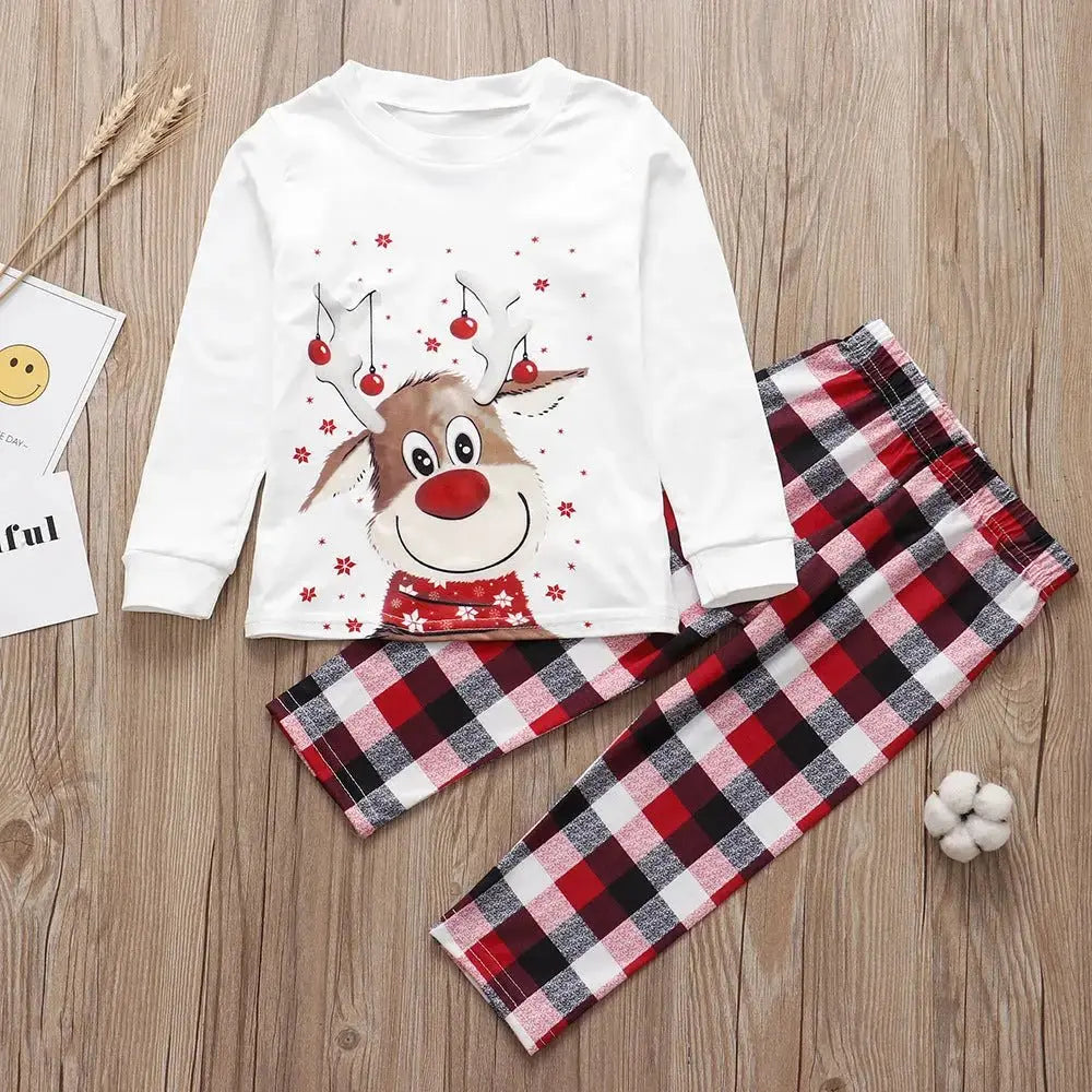 Elk Print Christmas Parent - child Outfit - LUXURY CLOTHESMy store Elk Print Christmas Parent - child Outfit My store