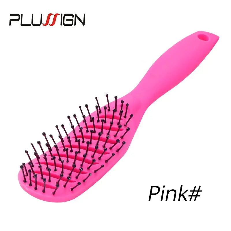 Styling Curly Hair Brush Salon Massager Comb Brush Detangling Drying Brush Anti Static Curved Vent Brush Scalp Massage Comb My store