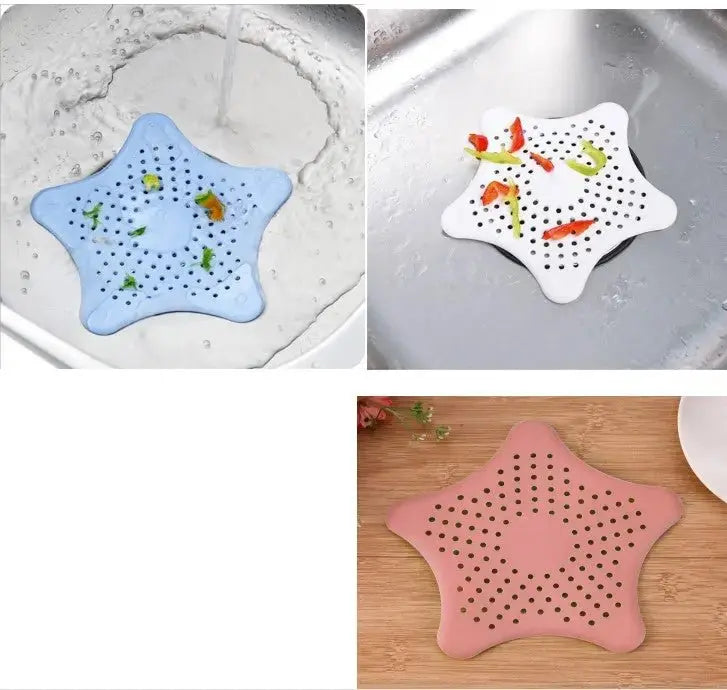 Five - pointed Star Kitchen Sink Anti - clogging Silicone Floor Drain - LUXURY CLOTHESMy store Five - pointed Star Kitchen Sink Anti - clogging Silicone Floor Drain My store