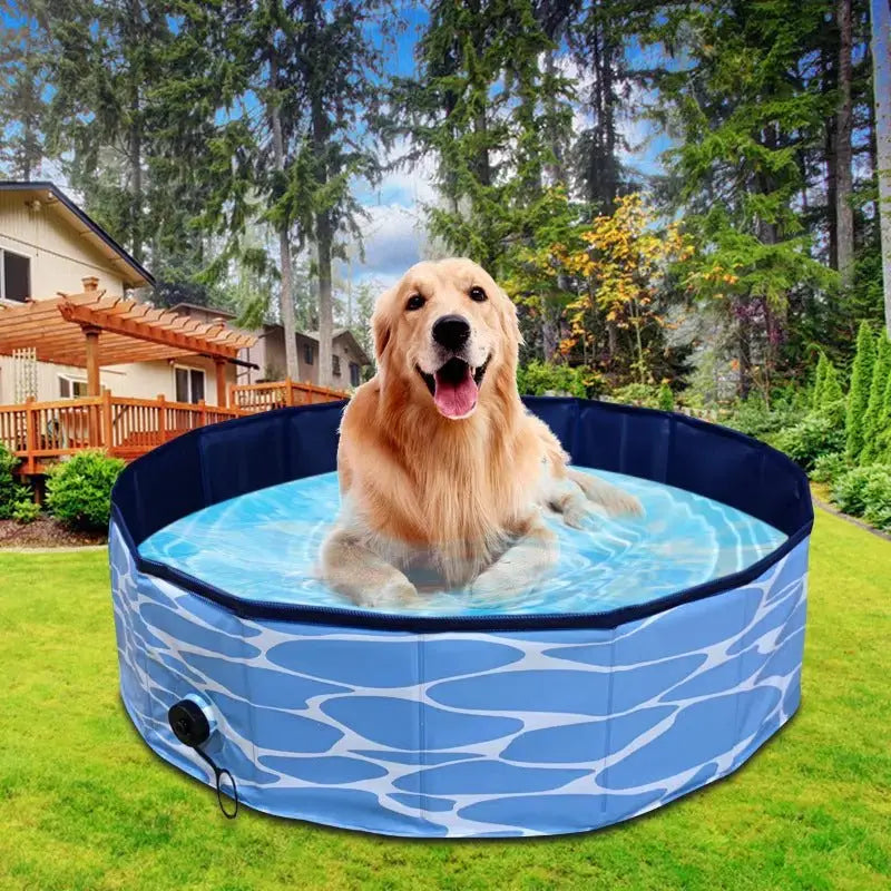 Foldable Dog Pool Pet Bath Swimming Tub Bathtub Outdoor Indoor Collapsible Bathing Pool For Dogs Cats Kids Pool - LUXURY CLOTHESMy store Foldable Dog Pool Pet Bath Swimming Tub Bathtub Outdoor Indoor Collapsible Bathing Pool For Dogs Cats Kids Pool My store