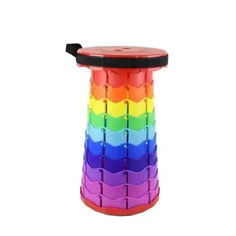 Folding Stool Outdoor Portable Chair Retractable Adjustable Bench Camping, Fishing Multi - scene Applicable - LUXURY CLOTHESMy store Folding Stool Outdoor Portable Chair Retractable Adjustable Bench Camping, Fishing Multi - scene Applicable My store