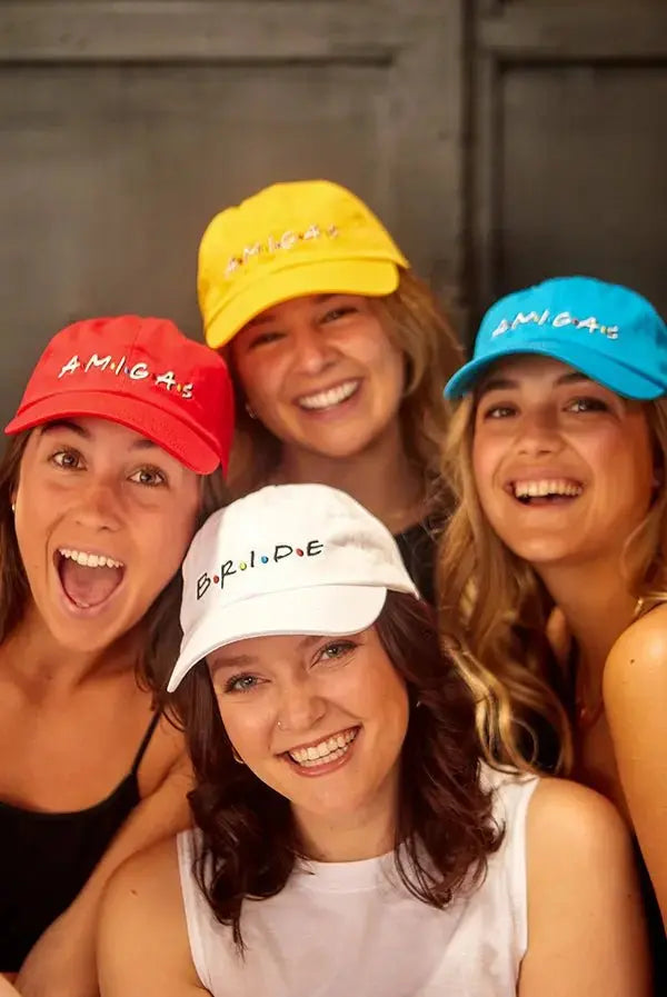 FRIENDS - Bride | Amigas - Breezy Bachelorette Party Hats! - LUXURY CLOTHESLuxe & ClothingFRIENDS - Bride | Amigas - Breezy Bachelorette Party Hats! Luxe & Clothing