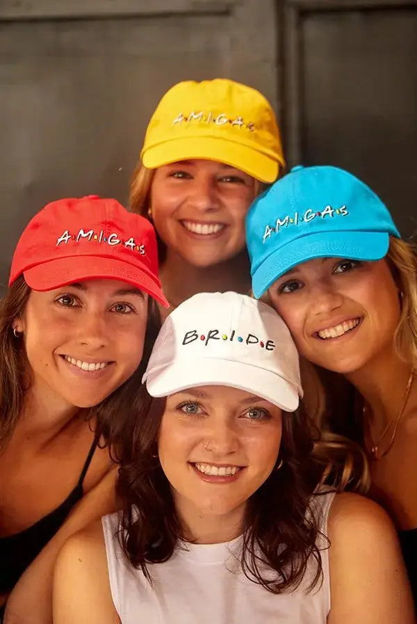 FRIENDS - Bride | Amigas - Breezy Bachelorette Party Hats! - LUXURY CLOTHESLuxe & ClothingFRIENDS - Bride | Amigas - Breezy Bachelorette Party Hats! Luxe & Clothing