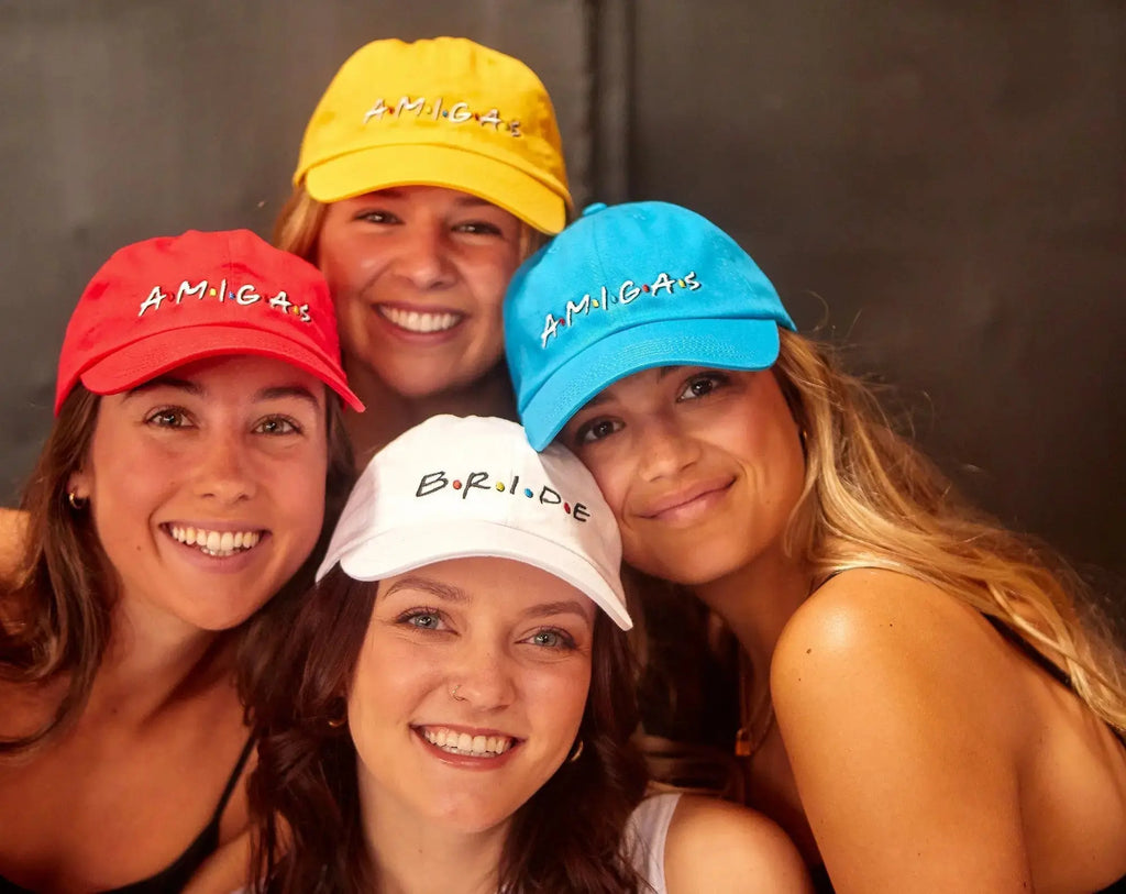 FRIENDS - Bride | Amigas - Breezy Bachelorette Party Hats! - LUXURY CLOTHESLuxe & ClothingFRIENDS - Bride | Amigas - Breezy Bachelorette Party Hats! Luxe & Clothing