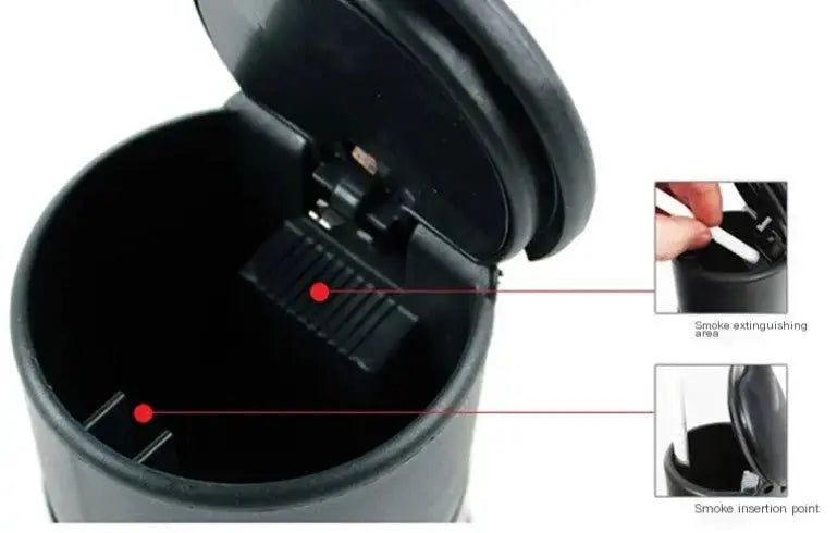 Illuminated Auto Ashtray - LUXURY CLOTHESLUXURY CLOTHES Illuminated Auto Ashtray LUXURY CLOTHES