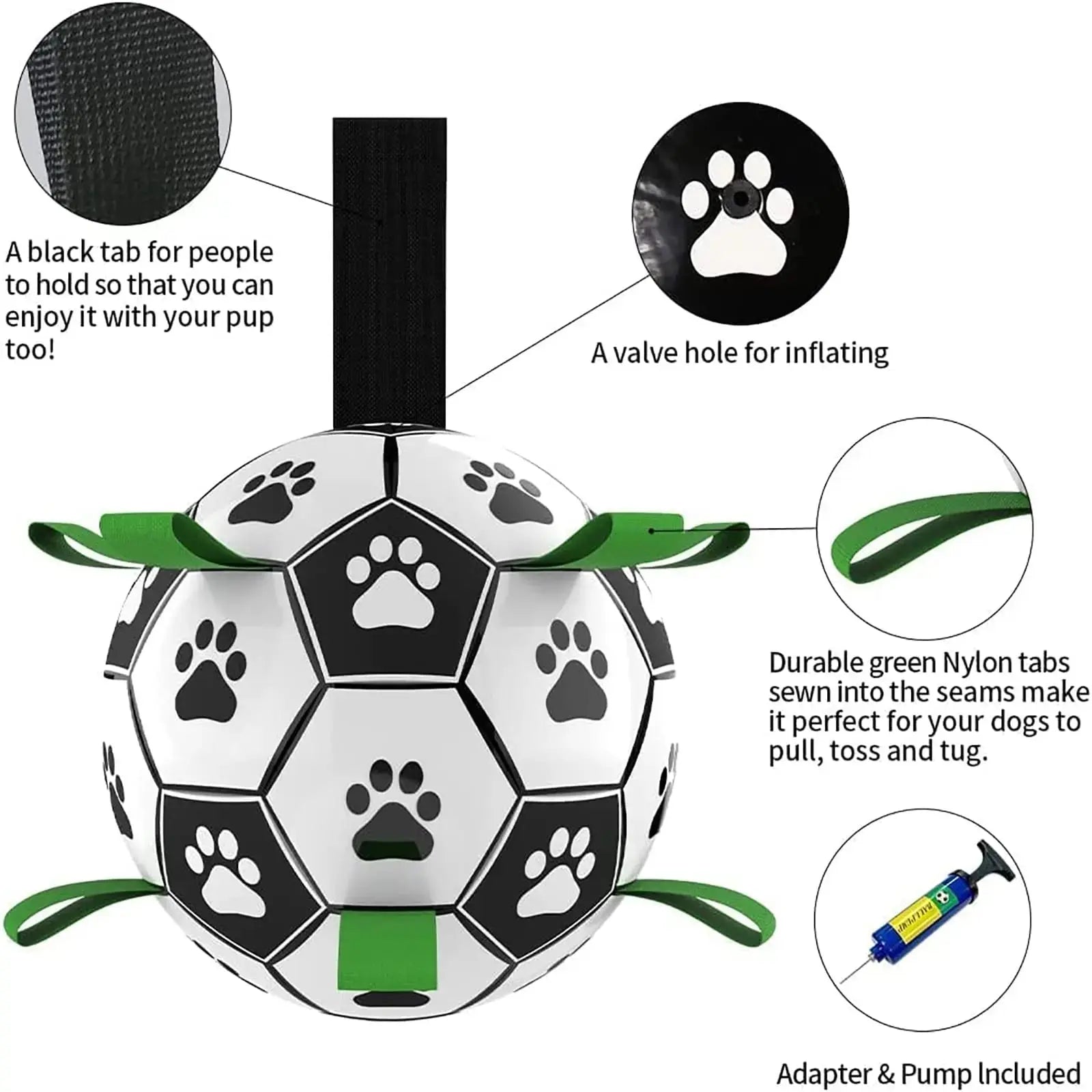 Interactive Dog Football Toy Soccer Ball Inflated Training Toy For Dogs Outdoor Border Collie Balls For Large Dogs Pet Supplies - LUXURY CLOTHESMy store Interactive Dog Football Toy Soccer Ball Inflated Training Toy For Dogs Outdoor Border Collie Balls For Large Dogs Pet Supplies My store