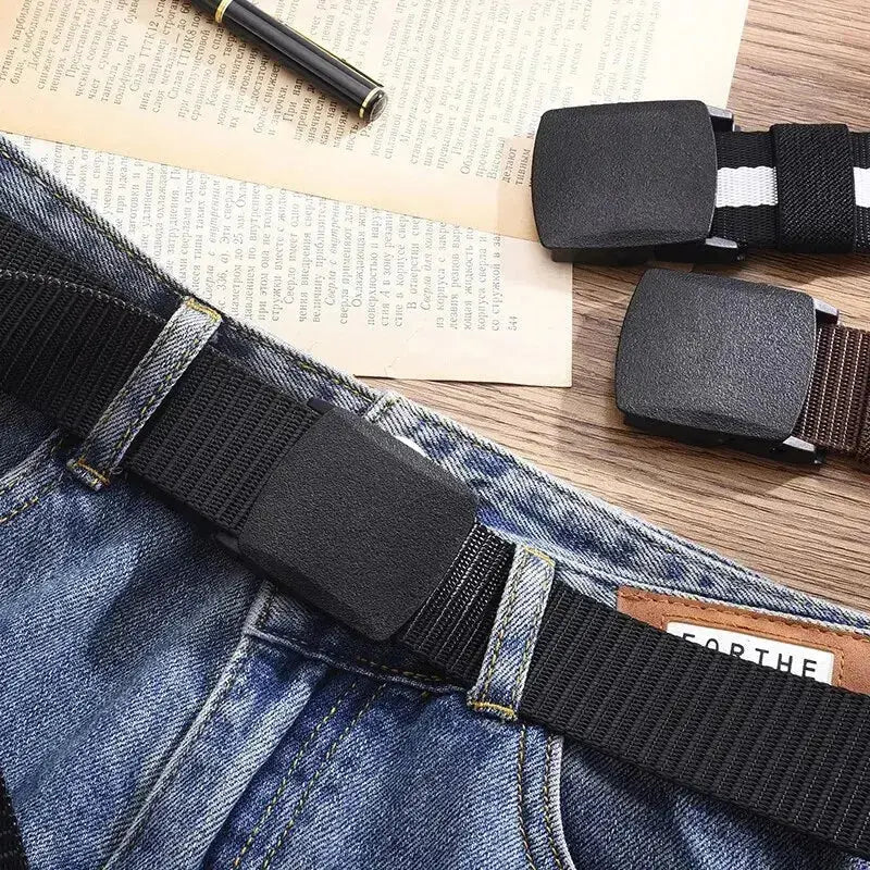 Men's Belt Outdoor Casual Canvas Belt Metal Free Training Nylon Tactical Belt With Pants Jeans Belt Sports Belts For Men Women - LUXURY CLOTHESMy store Men's Belt Outdoor Casual Canvas Belt Metal Free Training Nylon Tactical Belt With Pants Jeans Belt Sports Belts For Men Women My store