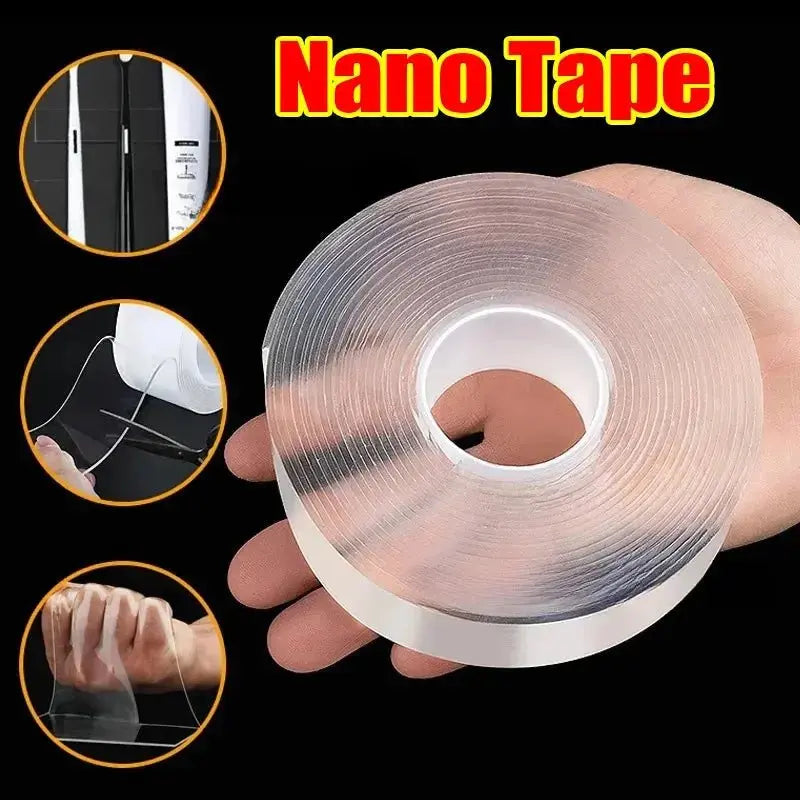 Nano Tape Super Strong Double Sided Tape Extra Strong Adhesive Non - slip Tape Waterproof Transparent Tape for Kitchen Bathroom - LUXURY CLOTHESMy store Nano Tape Super Strong Double Sided Tape Extra Strong Adhesive Non - slip Tape Waterproof Transparent Tape for Kitchen Bathroom My store
