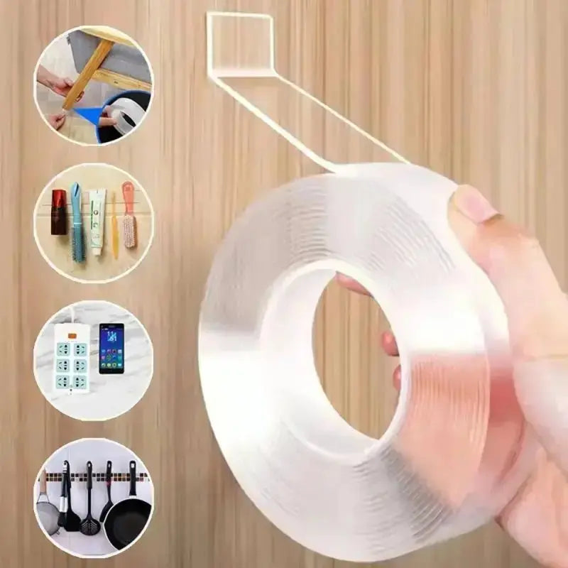 Nano Tape Super Strong Double Sided Tape Extra Strong Adhesive Non - slip Tape Waterproof Transparent Tape for Kitchen Bathroom - LUXURY CLOTHESMy store Nano Tape Super Strong Double Sided Tape Extra Strong Adhesive Non - slip Tape Waterproof Transparent Tape for Kitchen Bathroom My store