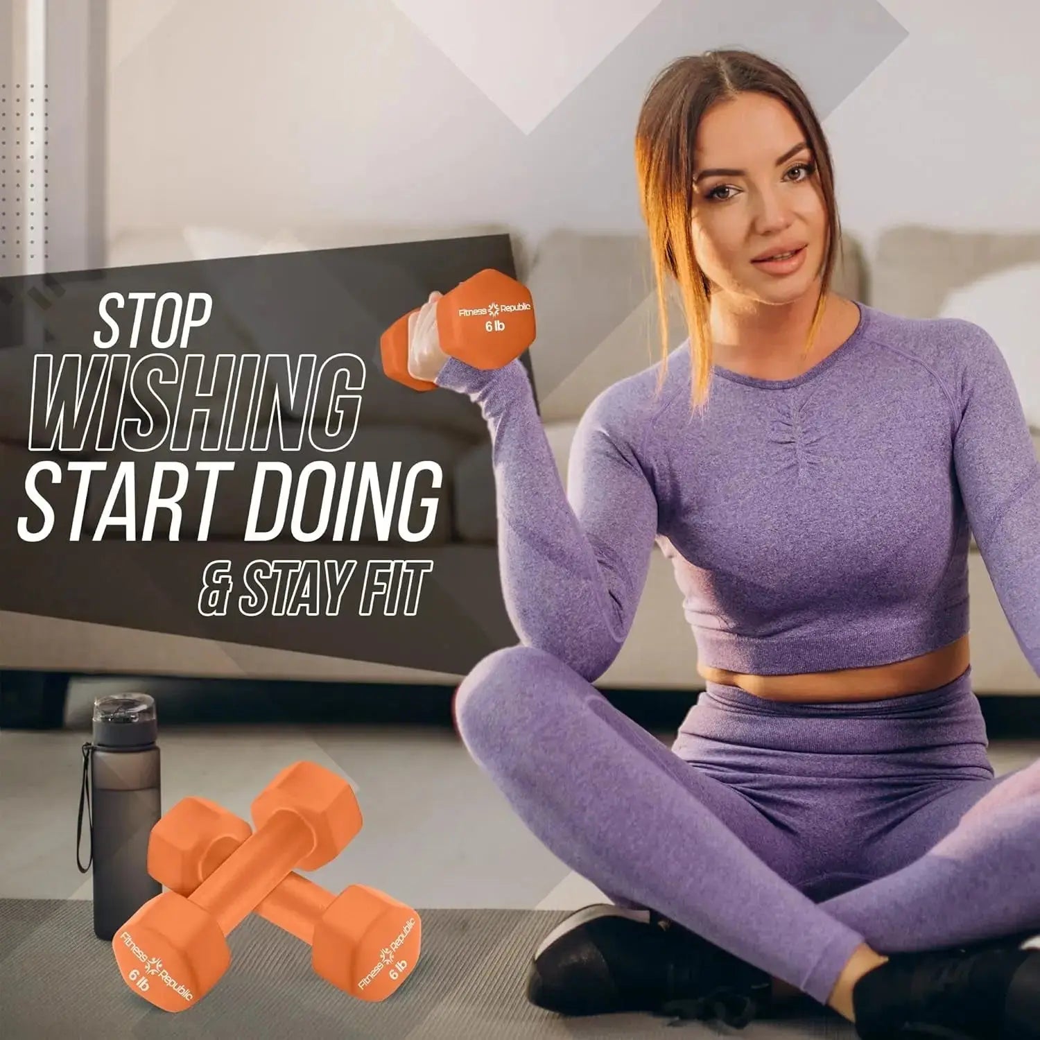 Neoprene Dumbbell Set of 2, Non - Slip, Hex Shape, Free Weights for Muscle Toning and Strength Building - Portable Home Gym Hand Weights - LUXURY CLOTHESLUXURY CLOTHES Neoprene Dumbbell Set of 2, Non - Slip, Hex Shape, Free Weights for Muscle Toning and Strength Building - Portable Home Gym Hand Weights