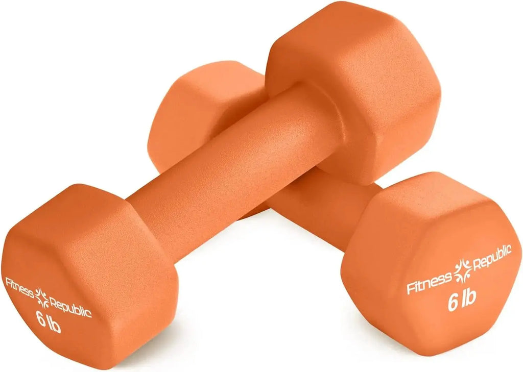 Neoprene Dumbbell Set of 2, Non - Slip, Hex Shape, Free Weights for Muscle Toning and Strength Building - Portable Home Gym Hand Weights - LUXURY CLOTHESLUXURY CLOTHES Neoprene Dumbbell Set of 2, Non - Slip, Hex Shape, Free Weights for Muscle Toning and Strength Building - Portable Home Gym Hand Weights