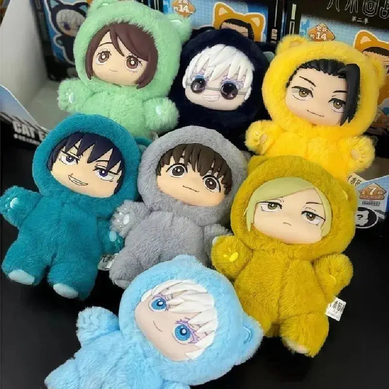 New BANDAI Jujutsu Kaisen 2 Cat Ear Plushie Series Blind Box Mystery Box Anime Figure Room Decoration Collection Kids Gifts - LUXURY CLOTHESMy store New BANDAI Jujutsu Kaisen 2 Cat Ear Plushie Series Blind Box Mystery Box Anime Figure Room Decoration Collection Kids Gifts My store