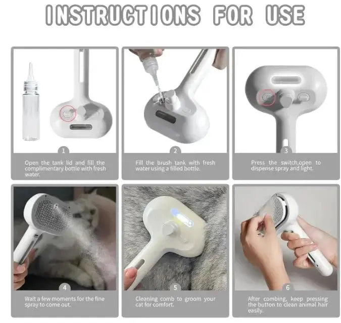 Pet Hair Spray Brush - LUXURY CLOTHESLuxe & ClothingPet Hair Spray Brush Luxe & Clothing