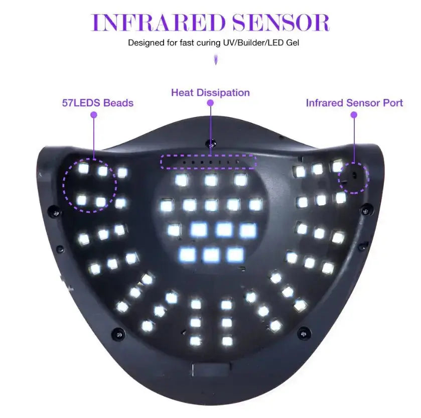 QuickPro 220W Nail Curing LED Lamp - LUXURY CLOTHESLuxe & ClothingQuickPro 220W Nail Curing LED Lamp Luxe & Clothing