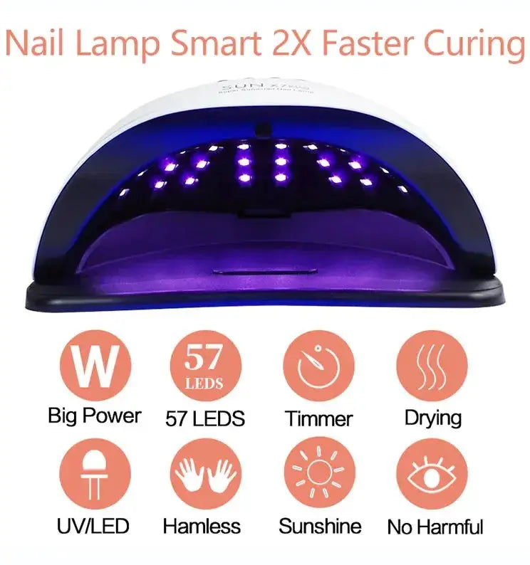 QuickPro 220W Nail Curing LED Lamp - LUXURY CLOTHESLuxe & ClothingQuickPro 220W Nail Curing LED Lamp Luxe & Clothing