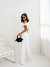 Sexy Jumpsuits For Women Falling Straps Business Rompers Elegant Straight Long Pants Rompers Fastened With A Zipper On The Side. - LUXURY CLOTHESMy store Sexy Jumpsuits For Women Falling Straps Business Rompers Elegant Straight Long Pants Rompers Fastened With A Zipper On The Side. My store